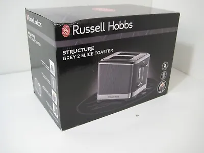 £28 • Buy Russell Hobbs Structure 2 Slice Grey Plastic Toaster