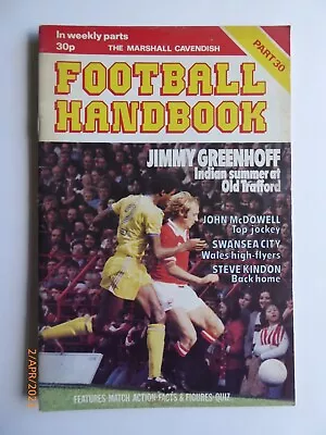 £1.80 • Buy Football Handbook Part 30, Marshall Cavendish, 1978, GC