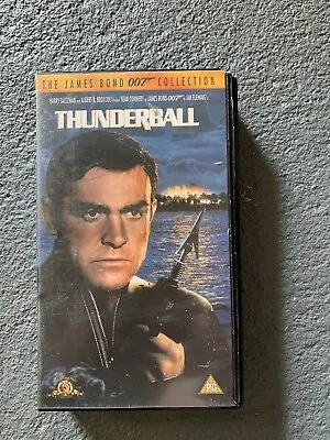 James Bond 007 Thunderball VHS Video Retro Classic Film • £3.90