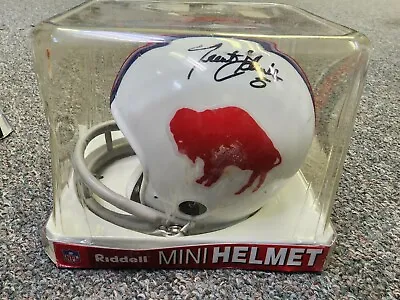 Throwback Buffalo Bills Riddell Mini Helmet Signed By Marshawn Lynch & More • $399.99