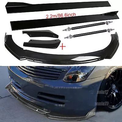 For Infiniti G35/G37 Front Bumper Lip Spoiler Splitter+Side Skirts+Rear Lip • $99.99