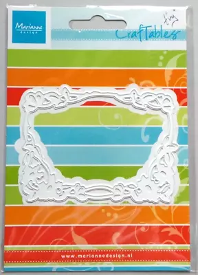 Marianne Design Card Craft Die Floral Frame External Size 9.5 X 7cm • £6.99