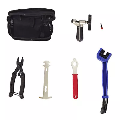 Bicycle Repair Tool Kit 6Pcs Home Mechanic Cycling Freewheel Chain Repair Bag • $18.98