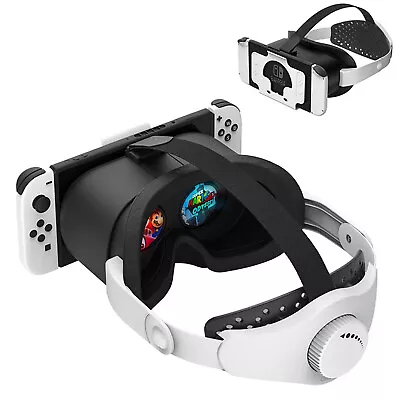 For Switch/OLED Games Console 3D HD VR Glasses Headband Adjustable Accessories • $43.91
