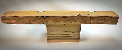 Rustic Hand Hewn Oak Beam Floating Shelf Fireplace Mantel 52x7x4 • $400