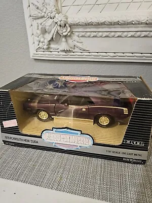 ERTL American Muscle 1970 Plymouth 426 HEMI Cuda 1:18 Scale Diecast BRAND NEW  • $40