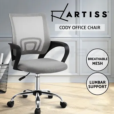 $68.96 • Buy Artiss Office Chair Gaming Chair Computer Mesh Chairs Executive Mid Back Grey