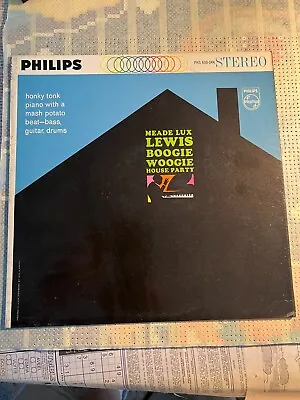 Boogie Woogie House Party By Meade Lux Lewis (Vinyl 1962 Philips) Promo • $18