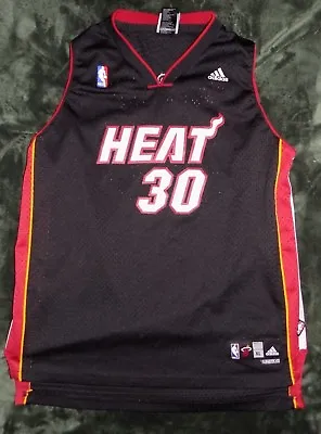 Adidas Michael Beasley Miami Heat #30 NBA Black Jersey Size XL Youth Length+2 • $35