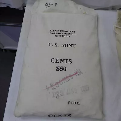 1995-P Mint-Sewn Bag Of Lincoln Cents 5000 Count $50 Jan 9 Date Double Dies? • $495