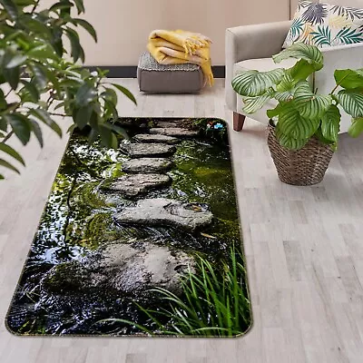 3D Cool Green Creek ZHUA3141 Game Non Slip Rug Mat Photo Carpet Vera 2023 • $32.10