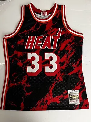 Mitchell & Ness Miami Heat Marble Jersey 1996 Alonzo Mourning Mens Sz NEW*  • $89.06