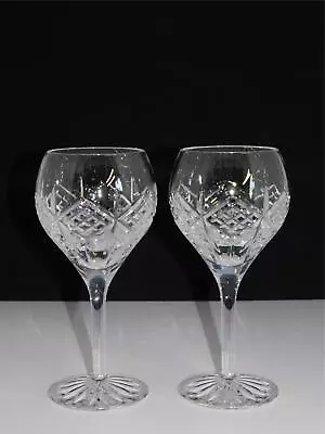 2 Waterford Grainne 8  Balloon Wine Glasses Monogramed Dated L&a 2006 • $19.99