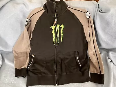 One Industries Monster Energy Drink Full Zip Sweatshirt Jacket XL Patches Logo • $39.99