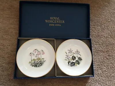 £8 • Buy Vintage Royal Worcester Boxed 2 Trinket Dishes New And Unused