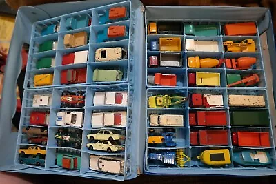 54 Vintage Matchbox Lesney Case (48) Lot 60s Indy Land Rover Mustang Cars Trucks • $169.98