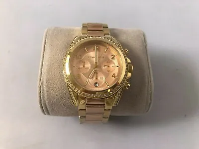 Michael Kors Authentic  Blair Rose Gold Women's Ladies Mk6316 Watch Msrp $275 • $149.99