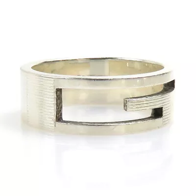 Auth GUCCI G Logo Ring Silver 925 - E58320a • $87