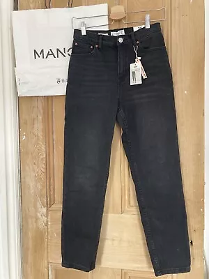 Mango Mom Jeans Black 36 • £10