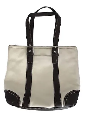 Rare Coach Hampton  Vintage IVORY Smooth Leather Tote Shoulder Bag • $44