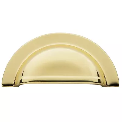 Baldwin Estate 3  C-C Cup Pull In Polished Brass 4423-030-BIN • $13.99