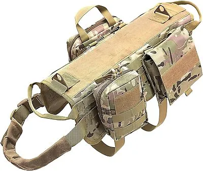 Tactical Dog Harness With Handle No-pull Large Military Dog Vest US Working Dog • $47.15
