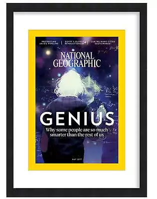 National Geographic Magazine Display Frame - Includes Acrylic Backing And Whit • $37.95