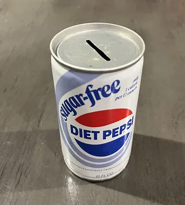 Vintage Sugar Free Diet Pepsi Cola Coin Bank • $17