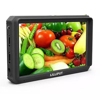 Lilliput A5 5  1920x1200 8bit 4K HDMI DSLR Camera Field Monitor F970/LP-E6 Plate • £139.31