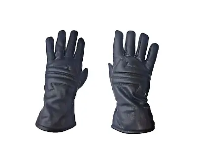 Motorcycle Gauntlet Touring Gloves LEATHER Lined Warm Cool • $16.15