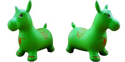 Green Horse Hopper Pump Included (Inflatable Jumping Horse Space Hopper...  • $35.16