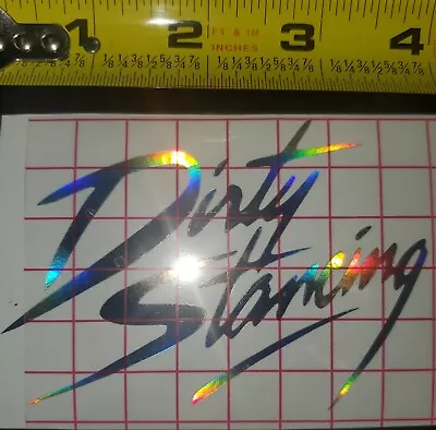 Holographic JDM Stance Hellaflush Camber Dirty Stancing Hip Hop Decal Sticker  • $2.25