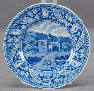 Minton Miniatures Series Entr To Blaize Castle Blue Transferware 2 7/8   Plate • $125