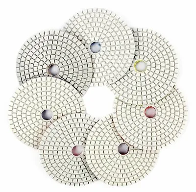 4 Inch Diamond Polishing Pads Wet/Dry Granite Marble Stone Quartz Concrete • $8.99