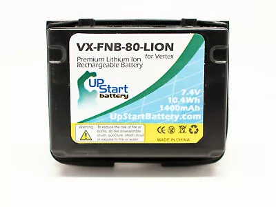 Battery For Yaesu VX-6R FNB-80Li Two-Way Radio 1400mAh 7.4V Lithium-Ion • $15.99