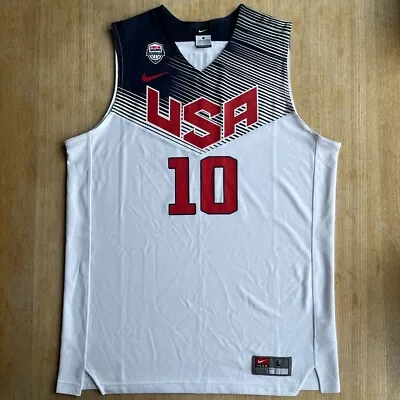 £50 • Buy 2014 Team USA Kyrie Irving Jersey White Nike Large NBA Basketball