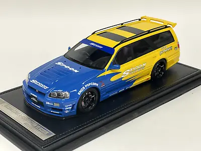 1/18 IVY Models Nissan R34 Stagea Custom Version Wagon In Spoon Colors • $19.50
