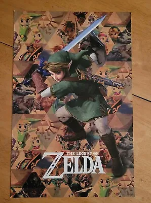 $9.95 • Buy Legend Of Zelda Nintendo Promotional Double Sided 17x11 Inch Poster  Wrinkle