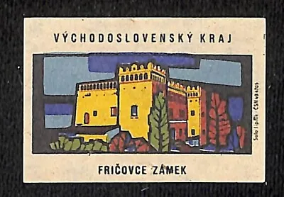 Vintage Swedish Matchbox Label East Slovak Series - Fricovce Castle C1960's • $7.99