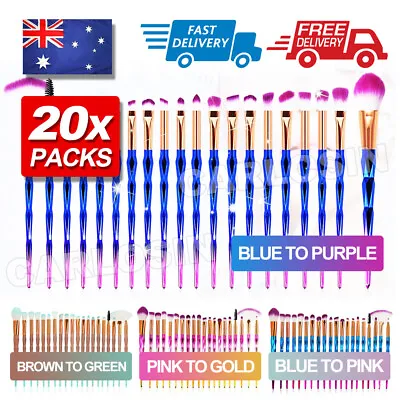 $9.35 • Buy 20X Professional Makeup Brush Set Foundation Powder Blusher Eyeshadow Blending