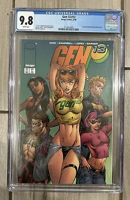 Gen 13 #12 1996 Iconic Cover By J. Scott Campbell CGC 9.8 GRADED • $125