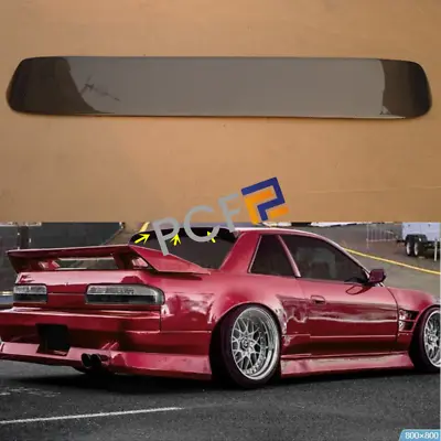 For Nissan Silvia S13 Real Carbon Rear Roof Window Spoiler Wing Lip 1989-2002 • $427.70