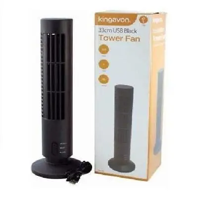 £11.99 • Buy Tower Fan USB Desk Quiet Personal Cooler Portable Table Fan 33cm