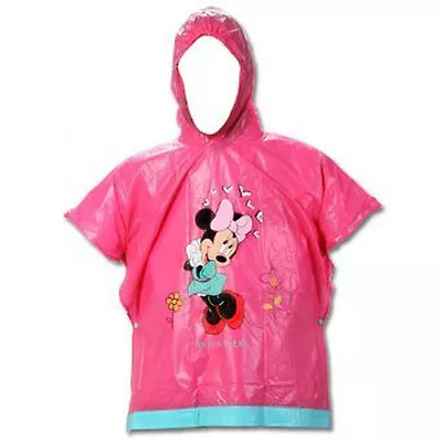 Disney Minnie Rain Poncho Slicker Girl One Size Pink NIP • $9.95