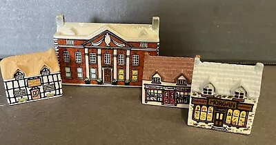 Wade England Miniature Porcelain House Lot Of 4 • $20.95