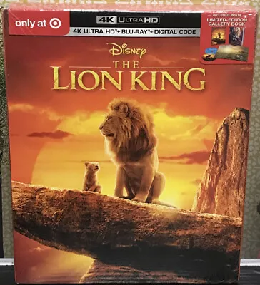 💥 Lion King (2019) 4K UHD/Blu-ray/Digital Digipack Target USA W/ Storybook🆕👌 • $12.99