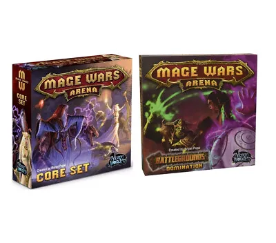 Mage Wars Arena Core Set And Battlegrounds Domination Expansion NEW SEALED • $49.95