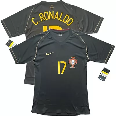 2006/07 Portugal Authentic Away Jersey #17 C. RONALDO Small World Cup CR7 Defect • $199