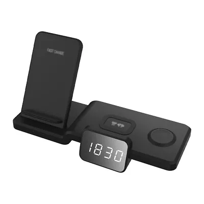 Smart Watch Wireless Charger Alarm Clock Charging Docking Station Adapter • $43.01