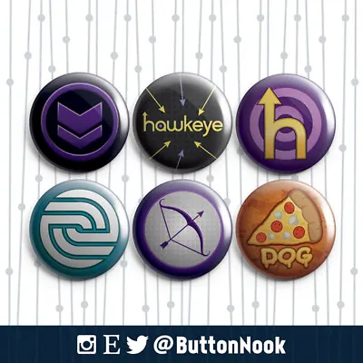 Hawkeye Avengers Marvel MCU Logo - Pin Badges / Magnets | Superheroes • £4.50